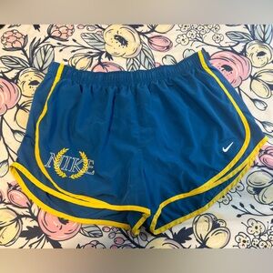 Nike Blue and Yellow Athletic Shorts